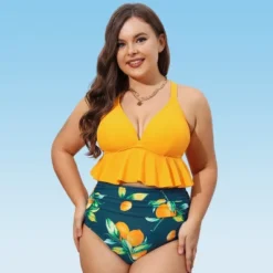 Women's High Waist Ruffled Plus Size Bikini Set - Cupshe 12 Women's High Waist Ruffled Plus Size Bikini Set - Cupshe -BLAZER GUEST 005e6d62 741c 4fe2 8d29 cbc72ddde27c