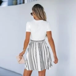 Women's Geo Print Belted Combo Dress - Cupshe 11 Women's Geo Print Belted Combo Dress - Cupshe -BLAZER GUEST 0154751d 39e8 4c48 a08a 6084d29e82a1