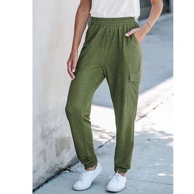 Women's Smocked Pocket Joggers - Cupshe 2 Women's Smocked Pocket Joggers - Cupshe - Image 2