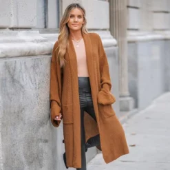 Women's Open-Front Duster Longline Cardigan - Cupshe -BLAZER GUEST 08c805fa de20 4868 96b3 f969f380e6e9