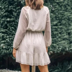 Women's Ruffle Lace Up Mini Dress - Cupshe -BLAZER GUEST 09c5c47e 7983 40aa a643 d2f0c855b377