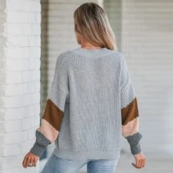 Women's Striped V-Neck Long Sleeve Sweater - Cupshe -BLAZER GUEST 0c5cd58d a2dd 4e10 ab1e 3de923f239cf