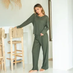 Women's Cozy Ribbed Knit Olive Green Loungewear Pajama Set - Cupshe 7 Women's Cozy Ribbed Knit Olive Green Loungewear Pajama Set - Cupshe -BLAZER GUEST 118bc7b4 b82a 45b1 9533 03ac52a2d187