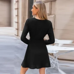 Women's Ribbed Knit Long Sleeve Skater Dress - Cupshe 9 Women's Ribbed Knit Long Sleeve Skater Dress - Cupshe -BLAZER GUEST 11a8166e eeb4 45a4 a202 a2ede7789341