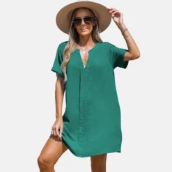 Women's V Neck Shirt Cover Up Dress - Cupshe -BLAZER GUEST 142a29e7 398f 45b2 b8b8 5b54a19ba880