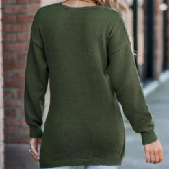 Women's Cable Knit Wrap Sweater - Cupshe -BLAZER GUEST 14dabb0a a66a 4b2e a345 4b68ec30359e