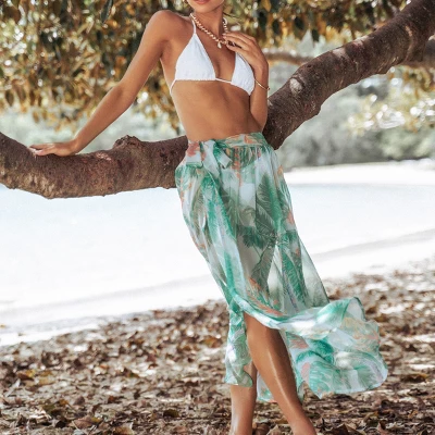 Women's Tropical Leaf Cover-Up Bottom - Cupshe 6 Women's Tropical Leaf Cover-Up Bottom - Cupshe - Image 6