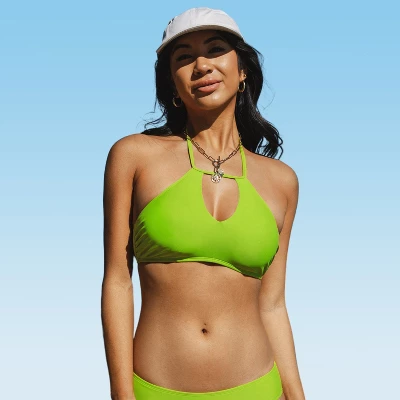 Women's Keyhole High Neck Bikini Top - Cupshe 8 Women's Keyhole High Neck Bikini Top - Cupshe - Image 8