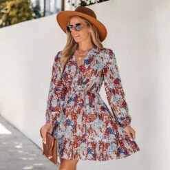 Women's Floral Print Peasant Sleeve A-line Mini Dress - Cupshe 6 Women's Floral Print Peasant Sleeve A-line Mini Dress - Cupshe -BLAZER GUEST 16218f9f 75d3 4a14 93fb 41b90ce655f6