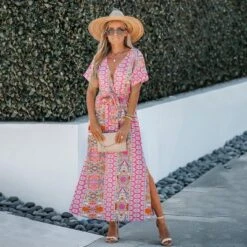 Women's Vibrant Boho Maxi Dress With Alluring Print - Cupshe -BLAZER GUEST 16ceed64 9e6e 47e3 82c6 0520bb68316c