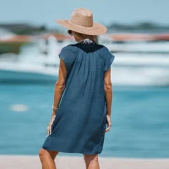 Women's V-Neck Short Sleeve Mini Cover-Up Dress - Cupshe -BLAZER GUEST 1772c5f3 6380 46d3 9ae3 e7efaadffd35