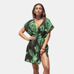 Women's Tropical Leaf Cover-Up Dress - Cupshe -BLAZER GUEST 180759be eb51 4d4b a938 46f757d1a10d