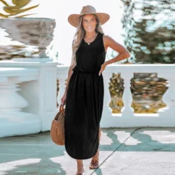 Women's Scoop Neck Side Slit Maxi Dress - Cupshe 13 Women's Scoop Neck Side Slit Maxi Dress - Cupshe -BLAZER GUEST 1916d451 9060 41ea 9919 07a3f2beb962