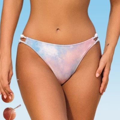 Women's Textured Strappy Cheeky Bikini Bottom - Cupshe 5 Women's Textured Strappy Cheeky Bikini Bottom - Cupshe - Image 5