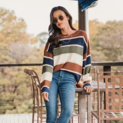 Women's Striped Drop Shoulder Sweater - Cupshe 11 Women's Striped Drop Shoulder Sweater - Cupshe -BLAZER GUEST 1c593679 5b66 4aa5 95bd 5d51b93c6931