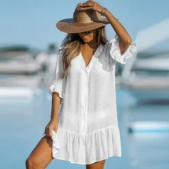 Women's Ruffled Swim Cover Up Dress -Cupshe 8 Women's Ruffled Swim Cover Up Dress -Cupshe -BLAZER GUEST 1cd95c8e 3b60 49c7 af58 c3e77ff14c36