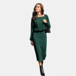 Women's Emerald Ribbed Midi Dress - Cupshe 13 Women's Emerald Ribbed Midi Dress - Cupshe -BLAZER GUEST 1da6cc40 65e2 4683 b47f a605c099108c