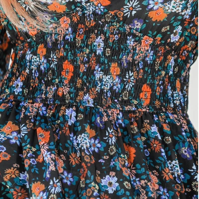 Women's Floral Print Smocked Mini A-line Dress - Cupshe 2 Women's Floral Print Smocked Mini A-line Dress - Cupshe - Image 2