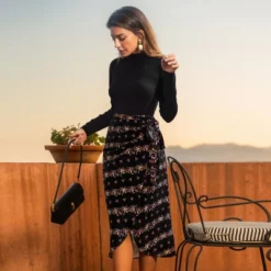 Women's Elegant High Neckline Wrap Front Floral Midi Dress - Cupshe 5 Women's Elegant High Neckline Wrap Front Floral Midi Dress - Cupshe -BLAZER GUEST 1fba0cdf 5613 421d 825f b25a8e744d8e