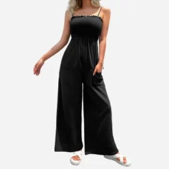 Women's Sleeveless Smocked Jumpsuit -Cupshe 9 Women's Sleeveless Smocked Jumpsuit -Cupshe -BLAZER GUEST 23209faa 4455 48ac ab1e f7526f59b5ca