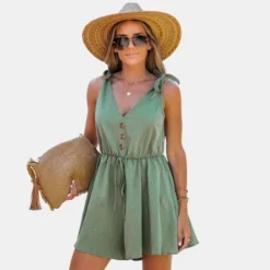 Women's Tie Strap V-Neck Romper - Cupshe 13 Women's Tie Strap V-Neck Romper - Cupshe -BLAZER GUEST 2395e957 775b 4542 a70a f4ba932b2904