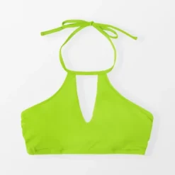 Women's Keyhole High Neck Bikini Top - Cupshe