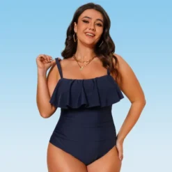 Women's Plus Size Ruffled One Piece Swimsuit - Cupshe -BLAZER GUEST 2a757c73 adee 47d6 81eb a1e237eff76e