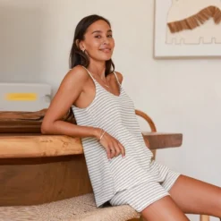 Women's Striped Cami With Short Pajama Set - Cupshe 13 Women's Striped Cami With Short Pajama Set - Cupshe -BLAZER GUEST 2b51970e 2b3e 4e5b a469 0e330736c5df