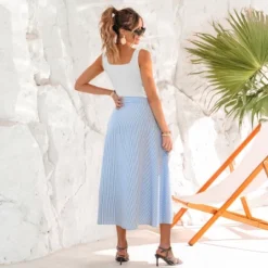 Women's Breezy Striped Midi Dress With Tank Top Combo - Cupshe -BLAZER GUEST 2be8ca39 2369 4d91 9c5c abbc578b87b1