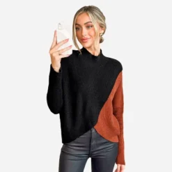 Women's Cable Knit Mock Neck Sweater - Cupshe -BLAZER GUEST 2c5183d6 557b 477f b450 263c65c146f1