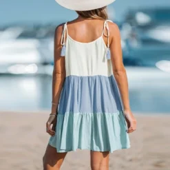 Women's Colorblock Tassel Tie Mini Dress - Cupshe 8 Women's Colorblock Tassel Tie Mini Dress - Cupshe -BLAZER GUEST 2c8ee5ce 13a8 4b08 9454 4b308e763a66