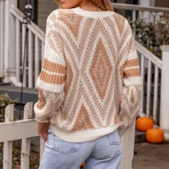 Women's Diamond Stitched Drop Sleeve Sweater - Cupshe 11 Women's Diamond Stitched Drop Sleeve Sweater - Cupshe -BLAZER GUEST 2dab3737 a8b5 467d ab84 bafe526de3fb