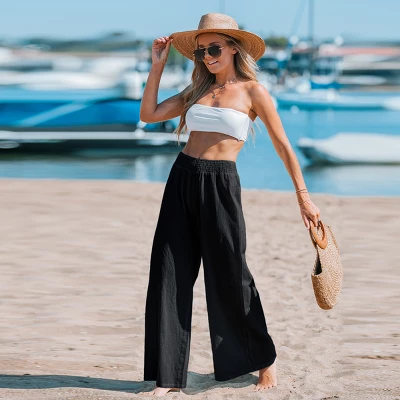 Women's Sunshine Smocked Wide Leg Pants - Cupshe 6 Women's Sunshine Smocked Wide Leg Pants - Cupshe - Image 6