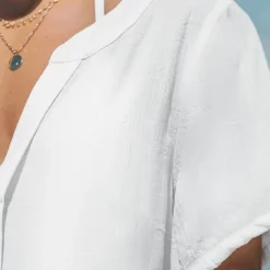 Women's V Neck Shirt Cover Up Dress - Cupshe -BLAZER GUEST 301e1542 1fd7 4a61 a5a9 04fff73e3354