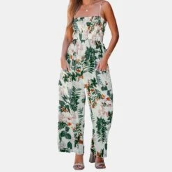 Women's Tropical Smocked Cami Jumpsuit - Cupshe 13 Women's Tropical Smocked Cami Jumpsuit - Cupshe -BLAZER GUEST 30532a5f 5346 403a a4d5 784e0c00bbad