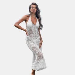 Women's Crochet Halter Cover-Up Dress - Cupshe 7 Women's Crochet Halter Cover-Up Dress - Cupshe -BLAZER GUEST 30b7174a a4b9 418e 8f95 b1f647f131fc