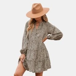 Women's Speckled Print Peasant Sleeve Mini Dress - Cupshe 9 Women's Speckled Print Peasant Sleeve Mini Dress - Cupshe -BLAZER GUEST 32b69d55 05a3 41d9 8967 4a654c9de2b8