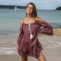 Women's Striped Open-Shoulder Tassel Dress - Cupshe 13 Women's Striped Open-Shoulder Tassel Dress - Cupshe -BLAZER GUEST 35231426 11de 44f9 95da 8311dd9b5b13