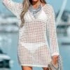 Women's Crochet Knit Swim Cover-Up -Cupshe