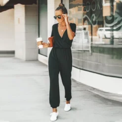 Women's Short Sleeve Wrap Loose Long Romper Jumpsuit - Cupshe 11 Women's Short Sleeve Wrap Loose Long Romper Jumpsuit - Cupshe -BLAZER GUEST 36be5e70 0cde 4ad2 b734 cfa38d59699e