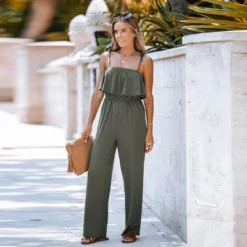 Women's Foldover Tie Strap Jumpsuit - Cupshe -BLAZER GUEST 37361491 e50b 4bda 9c7c d1fb0765defc