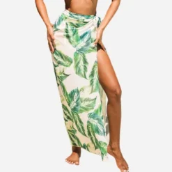 Women's Tropical Leaf Tie Side Cover-Up Bottom - Cupshe -BLAZER GUEST 37e96bd9 e9d3 4510 b58b c9bf0d5e50a5