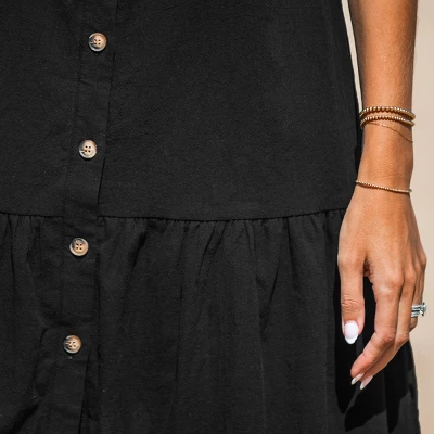 Women's V-Neck Flounce Mini Dress - Cupshe 3 Women's V-Neck Flounce Mini Dress - Cupshe - Image 3