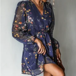 Women's Floral Long Peasant Sleeve Chiffon A-Line Mini Dress - Cupshe 8 Women's Floral Long Peasant Sleeve Chiffon A-Line Mini Dress - Cupshe -BLAZER GUEST 3995efe3 a2de 4270 abf3 6397a4ccf83f