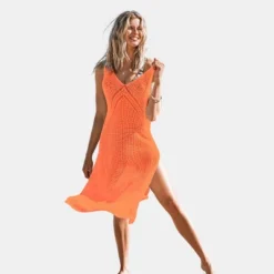 Women's Hollow Out Sleeveless V Neck Knee Length Cover Up - Cupshe -BLAZER GUEST 3a94c2d5 2f9b 4343 a292 0039dd5aeb48