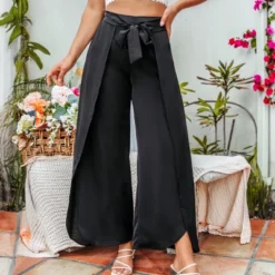 Women's Elegant Wide-Leg Palazzo Pants With Satin Bow Belt - Cupshe 7 Women's Elegant Wide-Leg Palazzo Pants With Satin Bow Belt - Cupshe -BLAZER GUEST 3ee7ba11 39ed 48af a349 2a3b767671bc