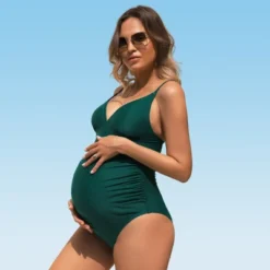 Women's Maternity Spaghetti Straps Ruched One Piece Swimsuit - Cupshe -BLAZER GUEST 3f186daf 8870 4c19 b0c5 54042f322a8e