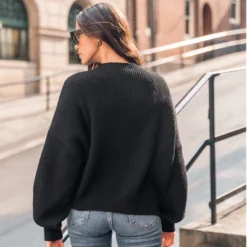 Women's Onyx Rib Bishop Sleeve Sweater - Cupshe 10 Women's Onyx Rib Bishop Sleeve Sweater - Cupshe -BLAZER GUEST 3faad903 70fd 423e 9d99 95a1d5d497ed