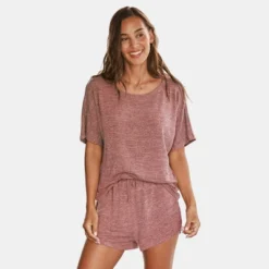 Women's Cozy Tee & Shorts Pajama Set - Cupshe -BLAZER GUEST 4050b4a2 b839 4504 b7b8 916f1de5e48e
