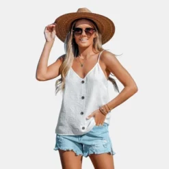 Women's Buttoned V Neck Cami - Cupshe 15 Women's Buttoned V Neck Cami - Cupshe -BLAZER GUEST 408f1256 9187 484f a090 ca27215a74c4